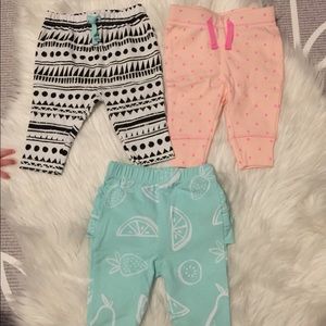 Bottoms size 0/3 & 6 month